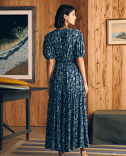 Load image into Gallery viewer, Faherty Orinda Maxi Dress Blue Esna Floral
