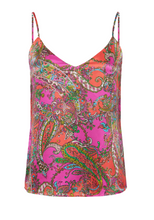 Load image into Gallery viewer, L&#39;Agence Jane Cami Rhodamine Multi Pop Paisley
