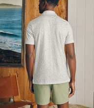 Load image into Gallery viewer, Faherty Short Sleeve Movement Pique Polo Sky Canopy Prim