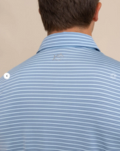 Load image into Gallery viewer, Southern Tide Driver Baywood Stripe Polo Clearwater Blue