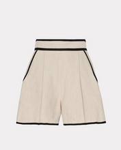 Load image into Gallery viewer, Milly Solid Linen Shorts Natural
