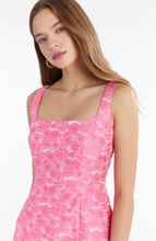 Load image into Gallery viewer, Amanda Uprichard Augustine Dress in Jacquard Pink