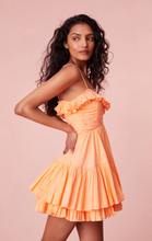 Load image into Gallery viewer, Love Shack Fancy Linny Mini Dress Tangerine