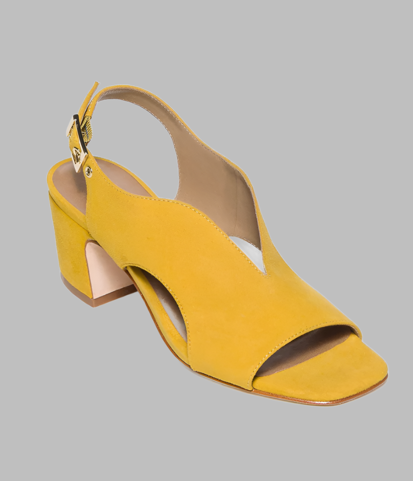 Bernardo Bedford Mid Heel  Ochre Kid Suede