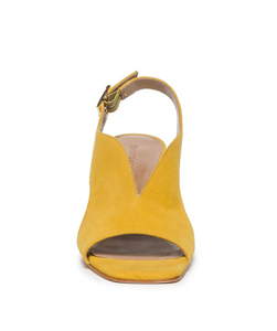 Bernardo Bedford Mid Heel Ochre Kid Suede