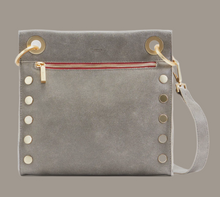 Load image into Gallery viewer, Hammitt Tony Med Pewter/Brushed Gold Red Zip