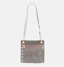 Load image into Gallery viewer, Hammitt Tony Med Pewter/Brushed Gold Red Zip