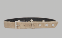 Load image into Gallery viewer, Hammitt Charlie Reversible Riveted Belt Black/Pewter Pewter