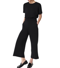 Load image into Gallery viewer, Spanx Airessential Crop Wide Leg Jumpsuit Very Black