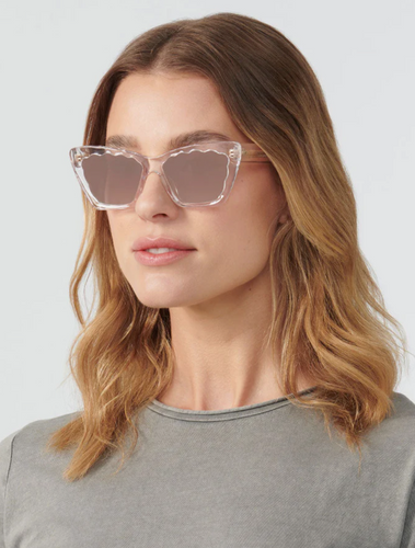 Krewe Brigette Sunglasses Crystal Mirrored