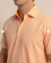 Load image into Gallery viewer, Southern Tide brrr°-eeze Meadowbrook Stripe Polo Orange