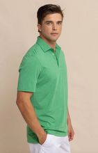 Load image into Gallery viewer, Southern Tide brrr°-eeze Performance Heather Polo Heather Kelly Green