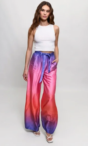 Hutch Cargo Style Wide Leg Pant Sunset Gradient