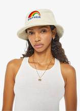 Load image into Gallery viewer, Mother Denim Bucket List Hat Cream Rainbow