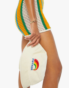 Mother Denim Bucket List Hat Cream Rainbow