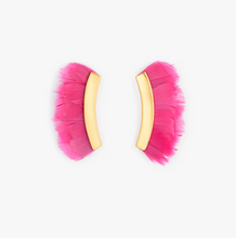 Load image into Gallery viewer, Brackish Crescent Earring Hot Pink Aristides