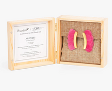 Load image into Gallery viewer, Brackish Crescent Earring Hot Pink Aristides