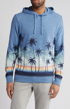 Load image into Gallery viewer, Faherty Sunwashed Slub hoodie Palm Rainbow Ombre