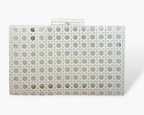 Acrylic Clutch white cane