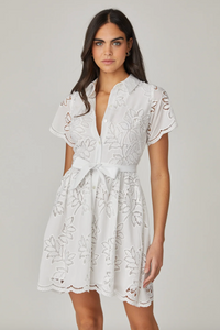 Shoshanna Alston Dress Optic White