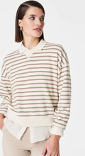 Load image into Gallery viewer, Spanx Airessential Striped Crew Porcelain Fawn