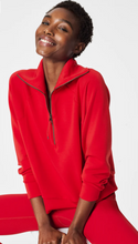 Load image into Gallery viewer, Spanx Airessential 1/2 Zip Red