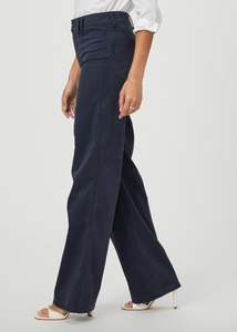 Paige Sasha HR Wide Leg Navy Seascape