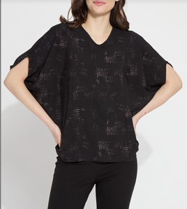 Lysse Genesis V Neck Dolman Top Cosmic Ash