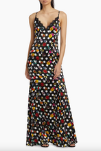 Load image into Gallery viewer, L&#39;Agence Zanna  Gown Black Multi Crystal Dot