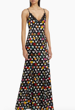 Load image into Gallery viewer, L&#39;Agence Zanna  Gown Black Multi Crystal Dot