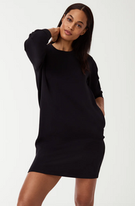 Spanx Airessential Crew Neck Dress Black