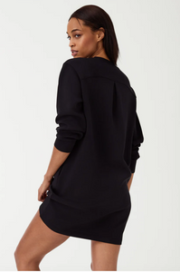 Spanx Airessential Crew Neck Dress Black