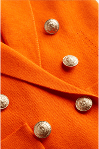 L'Agence Kenzie Knit Blazer Tangerine/Gold