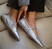 Load image into Gallery viewer, Dolce Vita Reyes Ballet Flat Silver