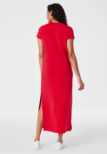 Spanx Airessential Maxi Dress Red