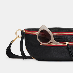 Hammitt Charles Crossbody Medium Black/Red Zip