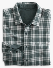 Load image into Gallery viewer, Southern Tide Plaid Flannel Reversible Shirt Dark Slate