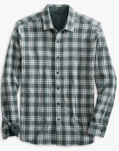 Load image into Gallery viewer, Southern Tide Plaid Flannel Reversible Shirt Dark Slate