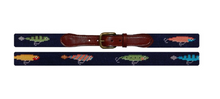 Load image into Gallery viewer, Smathers &amp; Branson Needle Point Belt Fishing Lure Navy