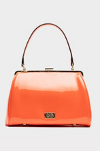 Load image into Gallery viewer, Frances Valentine Soft Patent Handbag Orange