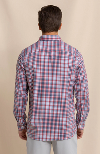 Southern Tide Haywood Brrr Plaid Shirt Red