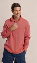 Load image into Gallery viewer, Southern Tide Bay Berry Quarter Zip Mineral Red