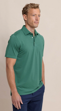 Load image into Gallery viewer, Southern Tide brrr°-eeze Striped Polo Fir