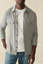 Load image into Gallery viewer, Faherty Twill Legend Sweater Shirt Fossil Grey