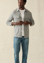 Load image into Gallery viewer, Faherty Twill Legend Sweater Shirt Fossil Grey