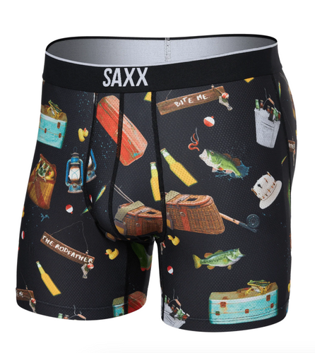 Saxx Volt Breathable Mesh Boxer Brief Catch Phrases