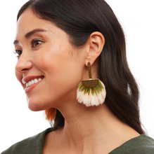 Load image into Gallery viewer, Brackish Grecian Statement Earring Limelight