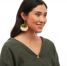 Load image into Gallery viewer, Brackish Grecian Statement Earring Limelight