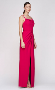 Kay Unger Evelina Dress Bright Rose