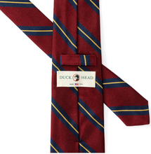 Load image into Gallery viewer, Duck Head Striped Tie Red